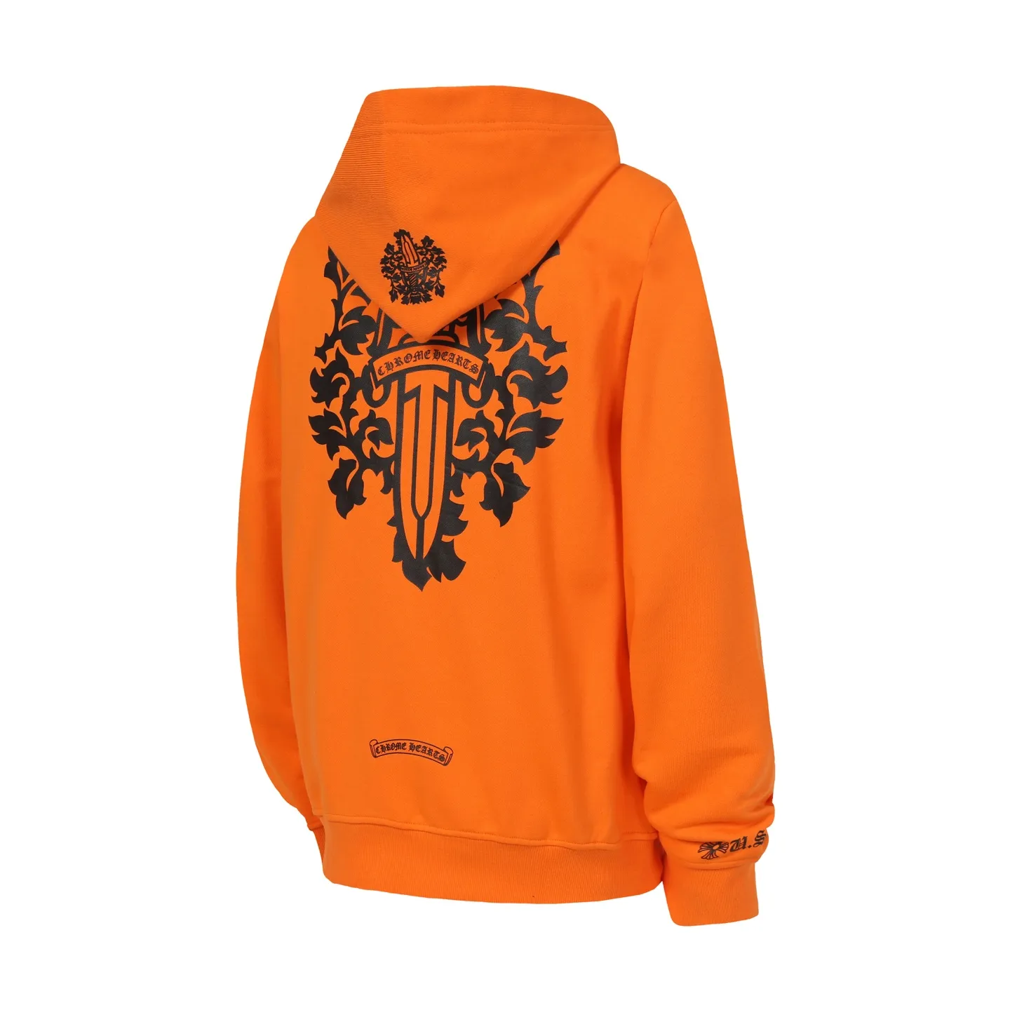 P240 #L3121 Cross-border model, please do not place an order if you pursue quality. -Chrome Hearts/Chrome Hearts Sword Printed Hooded Sweatshirt -High weight, high density and high quality. The wool is soft, delicate and skin-friendly. It feels soft and silky. It has excellent warmth and skin-friendly properties.